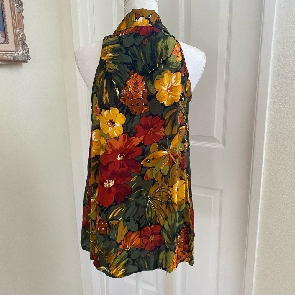 Vintage French Connection Tropical Swing Top Med - Picture 6 of 7